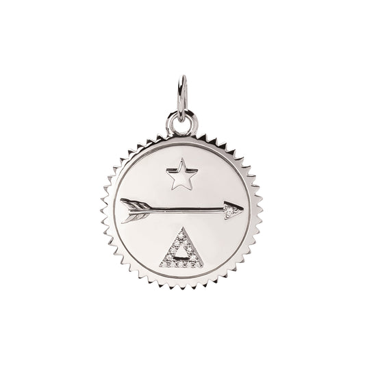 Medium Dream Medallion - White Gold - Main Img