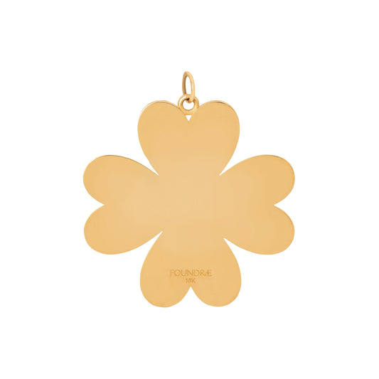 Oversized Four Heart Clover Medallion