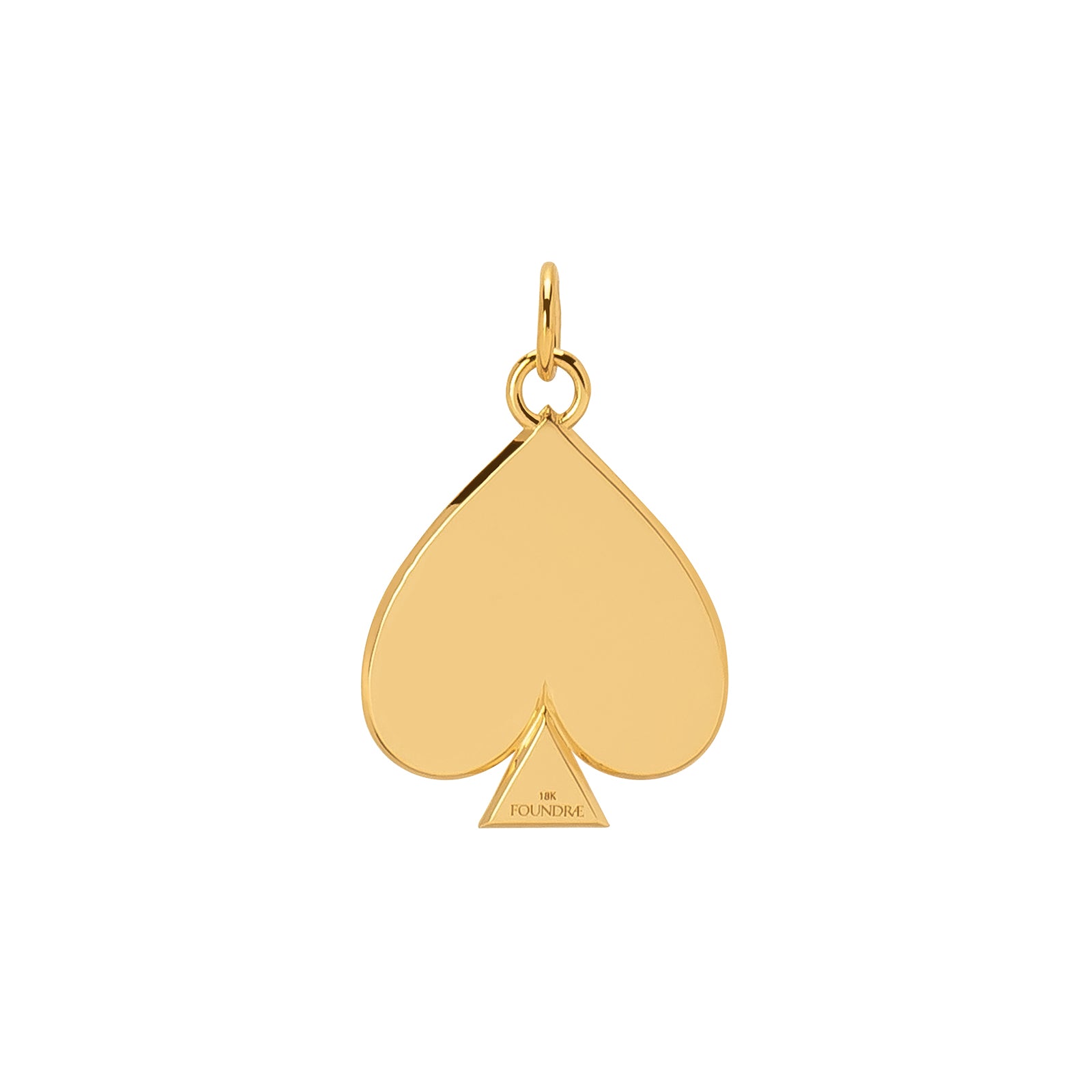 Foundrae Medium Spade Medallion - Charms & Pendants - Broken English Jewelry