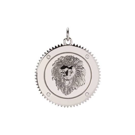 Large Strength Medallion - White Gold - Main Img