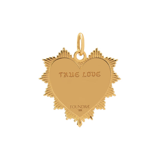 True Love Knot Heart Token Medallion
