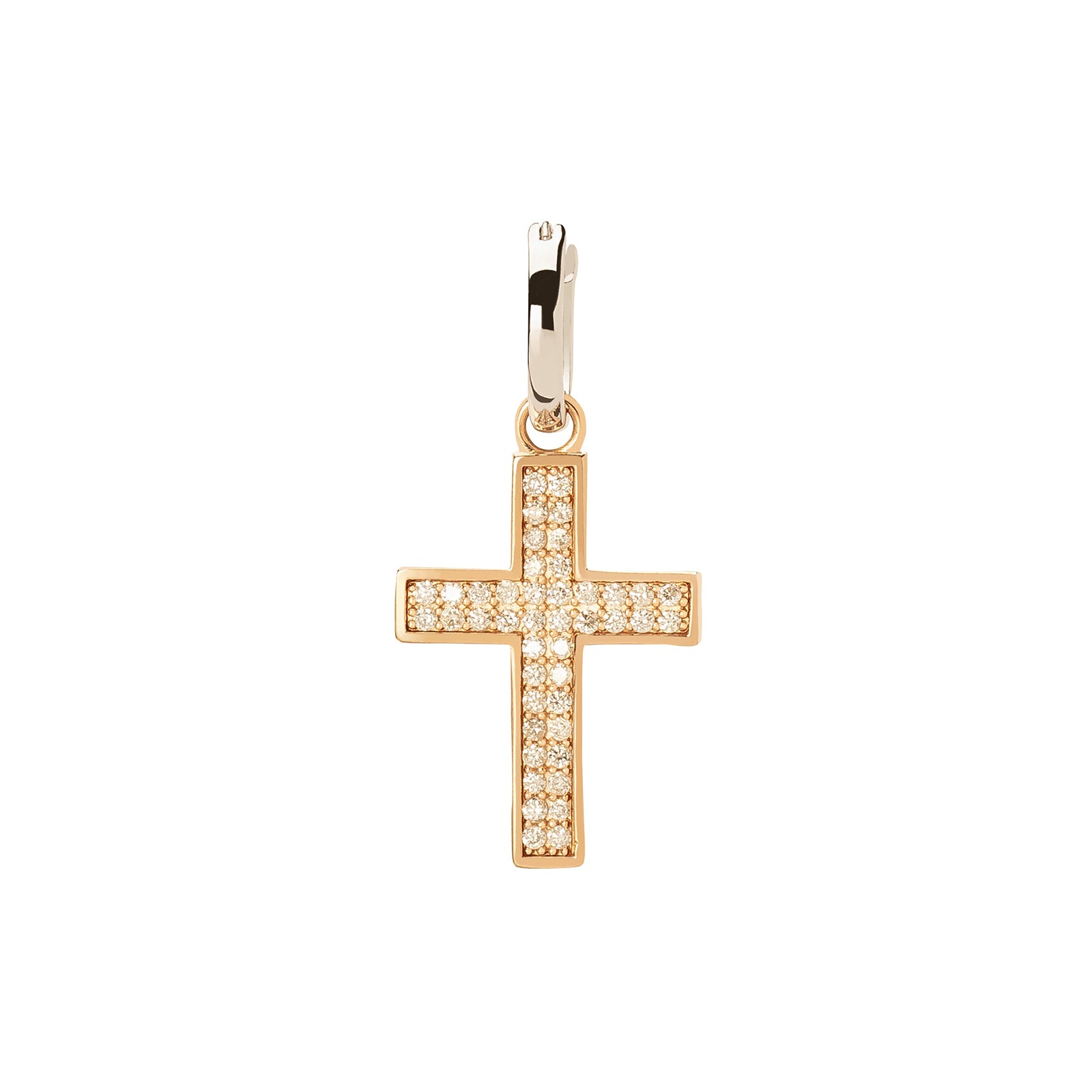 Prasi Corcovado Diamond Earclip - Rose & White Gold - Broken English Jewelry