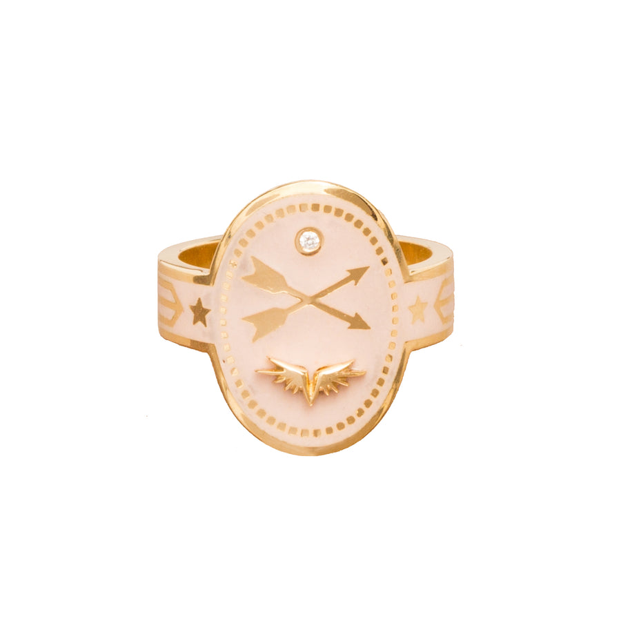 Foundrae Crossed Arrows Cigar Band - Broken English Jewelry
