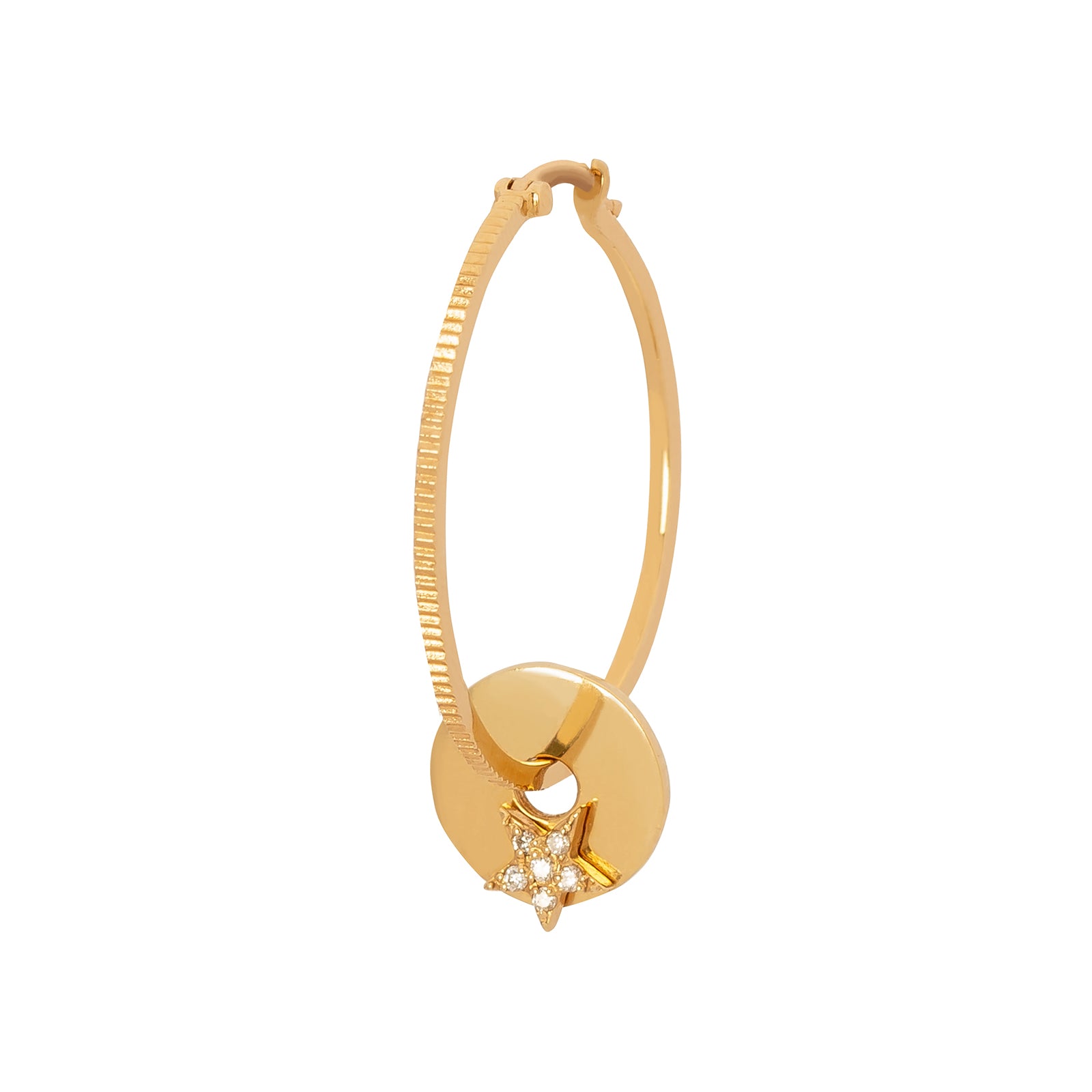 Foundrae Gold Star Disk - Broken English Jewelry