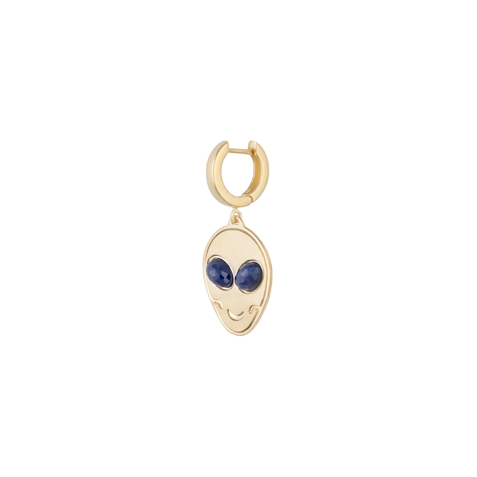 DARKAI Alien Earring - Neptune & Yellow Gold - Earrings - Broken English Jewelry
