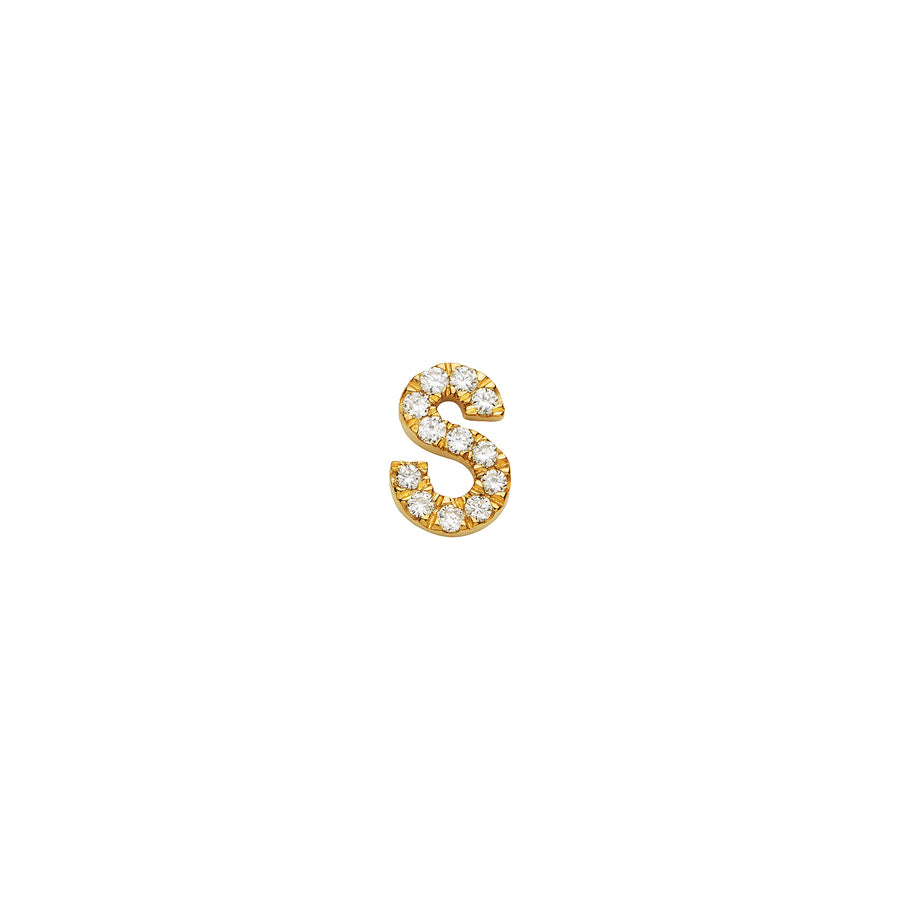 Loquet Diamond Letter S Charm - Charms & Pendants - Broken English Jewelry