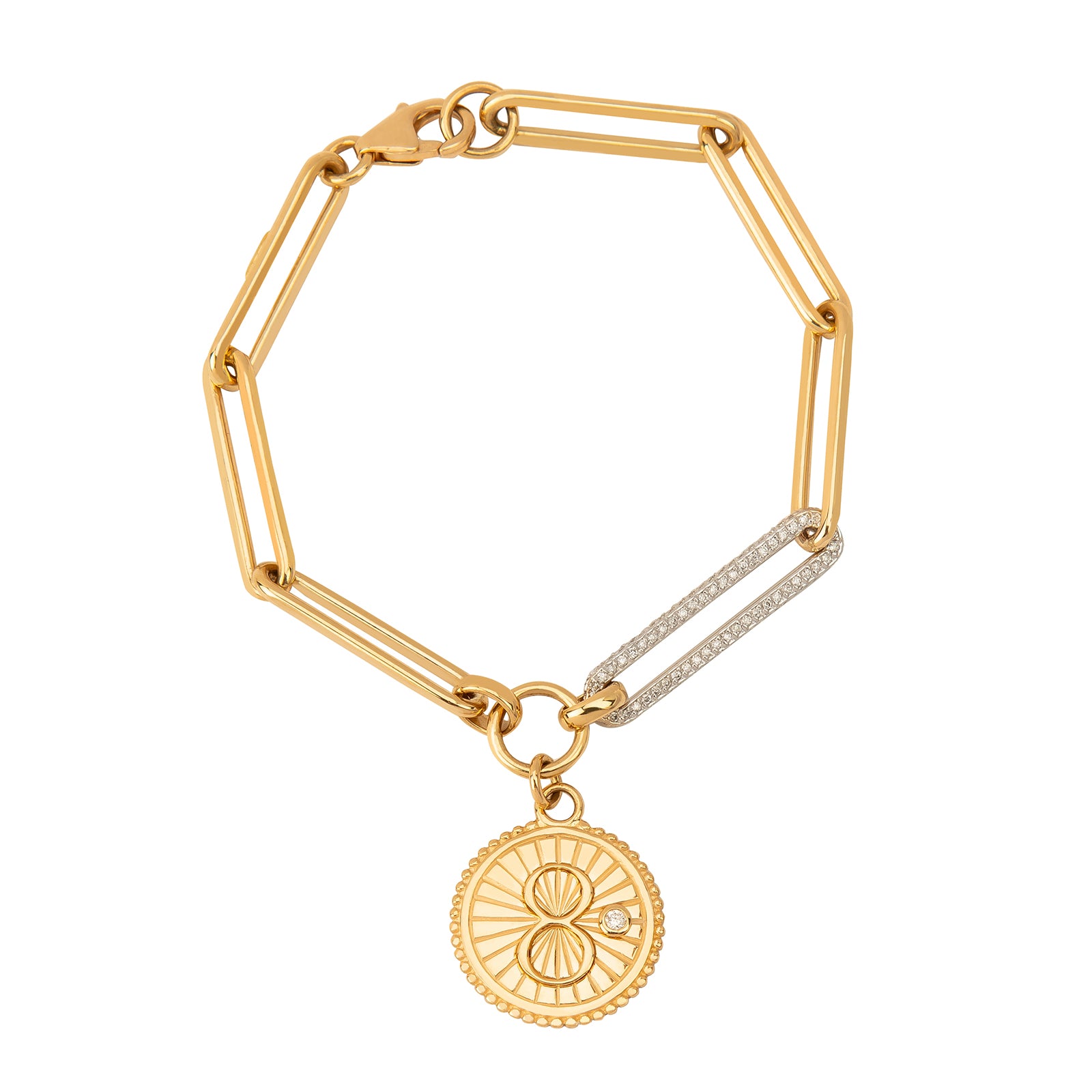 Foundrae Diamond Link Bracelet - Karma - Broken English Jewelry