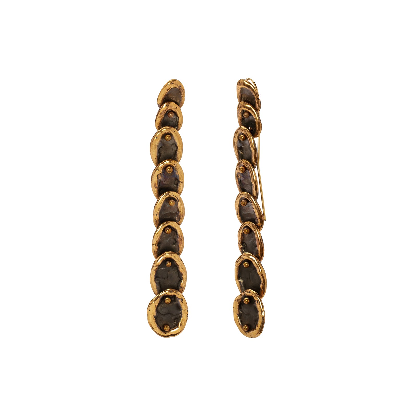 Lisa Eisner Jewelry Ellipsoid Drop Earrings - Broken English Jewelry