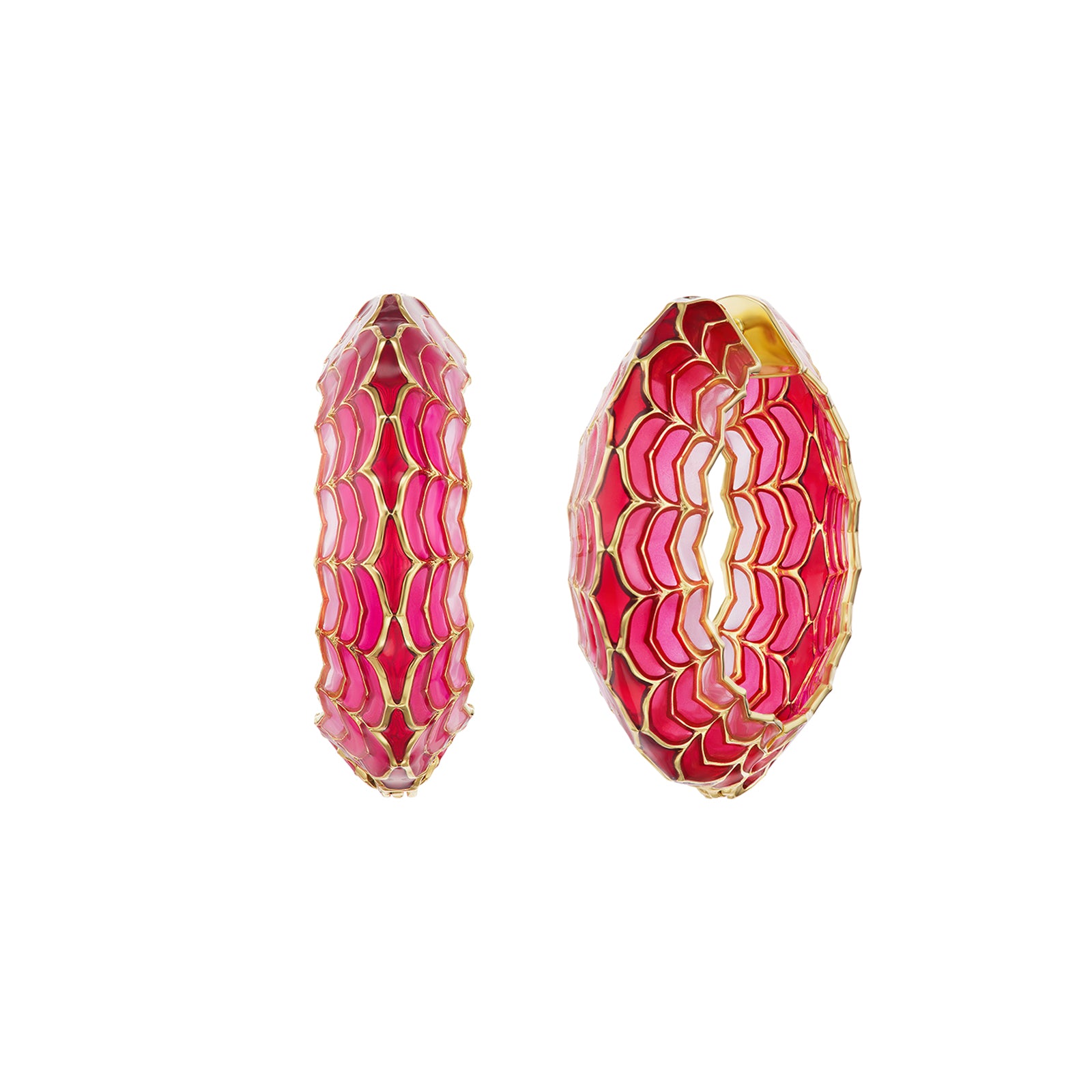 Ark Dreamweaver Hoops - Rose Aura - Earrings - Broken English Jewelry