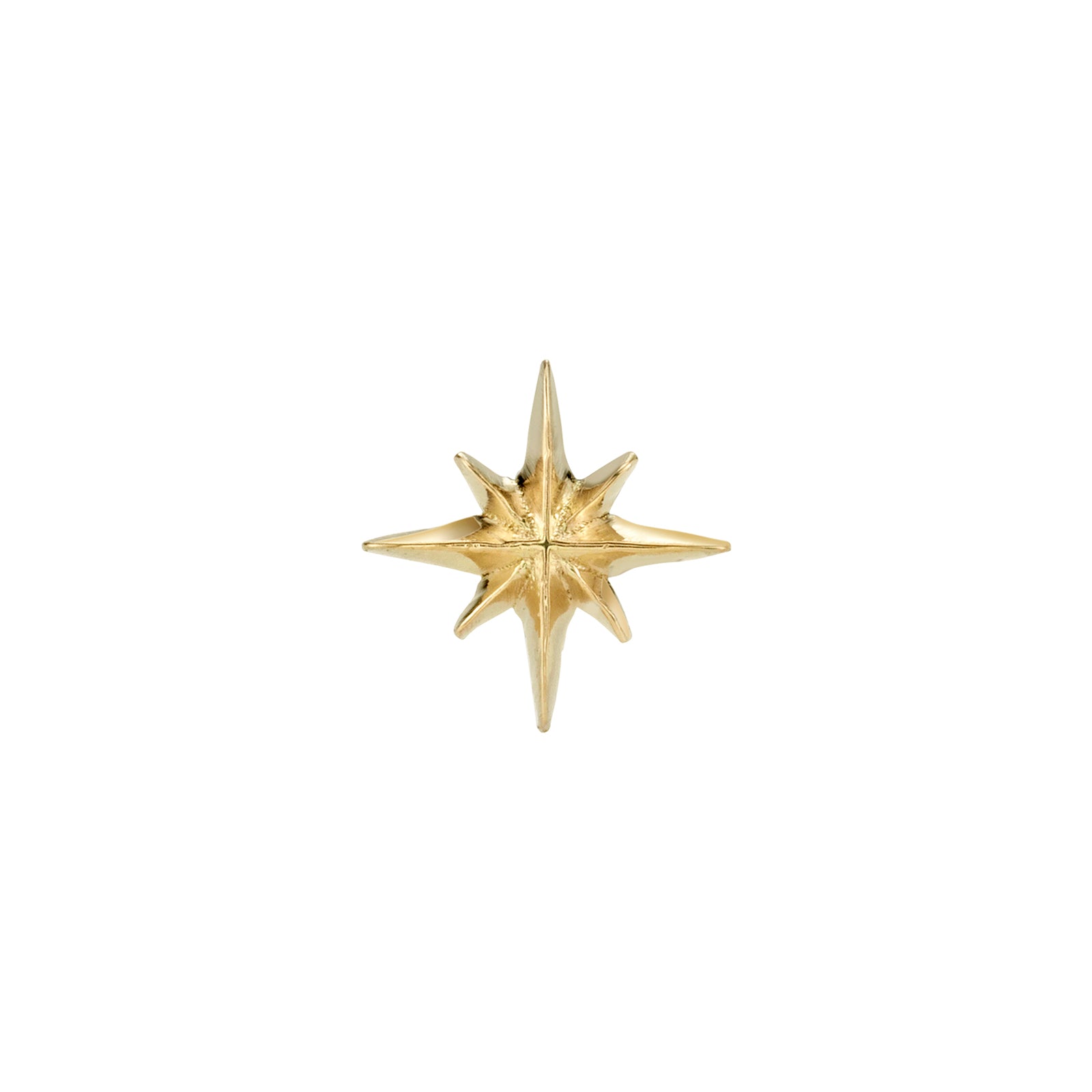 Lizzie Mandler Starburst Stud - Yellow Gold - Broken English Jewelry