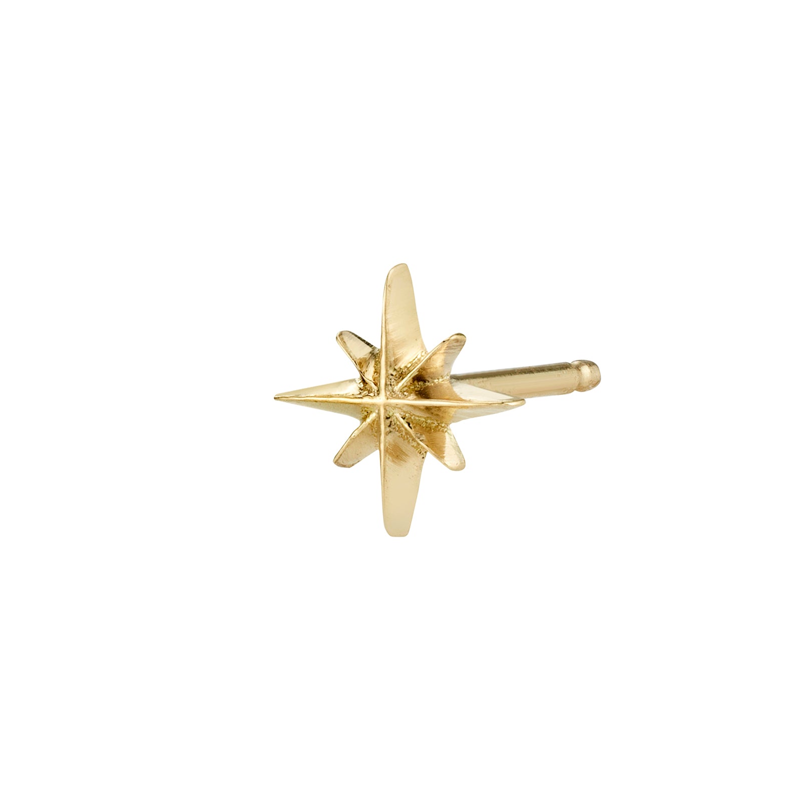 Lizzie Mandler Starburst Stud - Yellow Gold - Broken English Jewelry