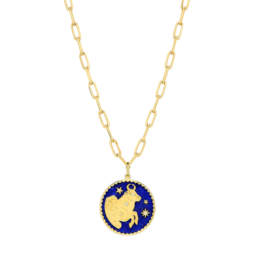Sauer Zodiac Pendant Necklace - Taurus - Necklaces - Broken English Jewelry