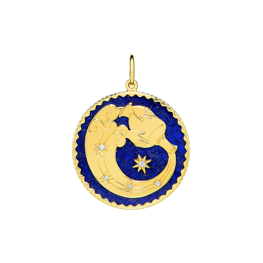 Sauer Zodiac Pendant - Aquarius - Charms & Pendants - Broken English Jewelry