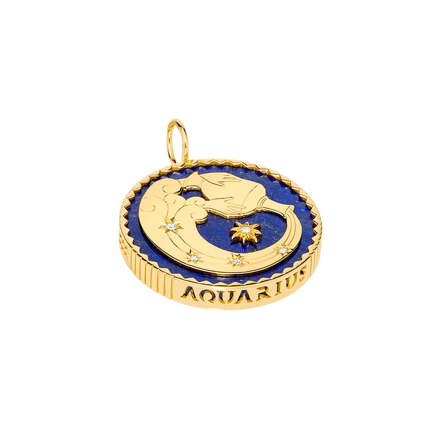 Sauer Zodiac Pendant - Aquarius - Charms & Pendants - Broken English Jewelry