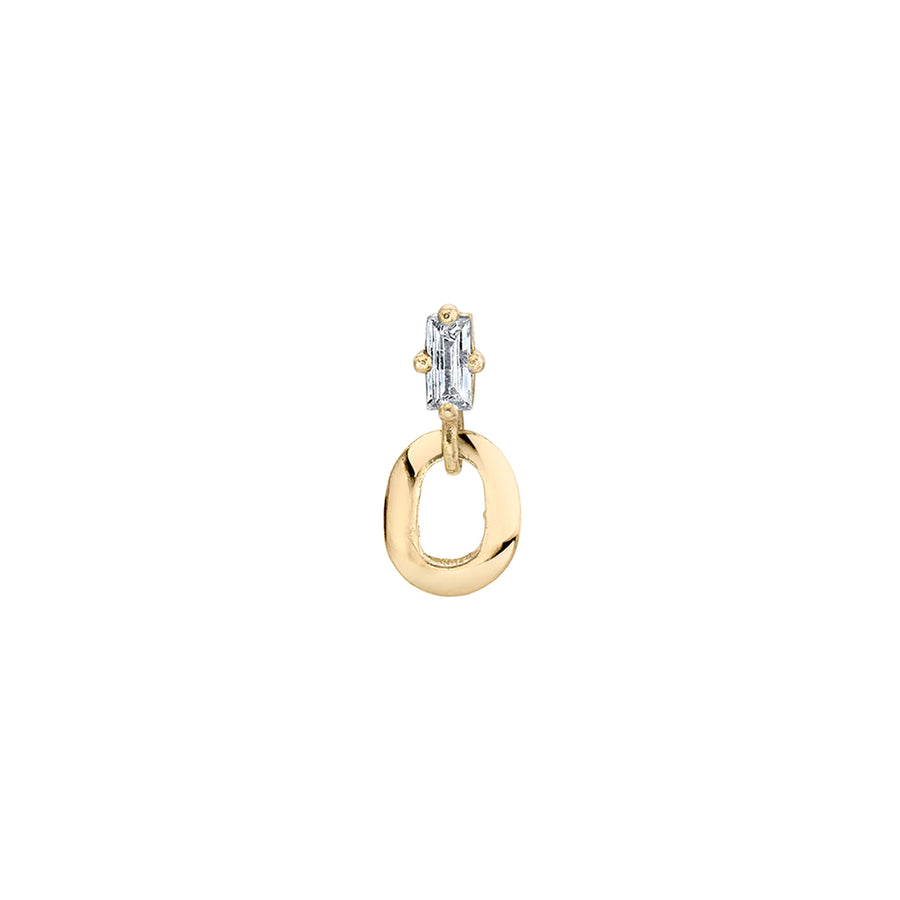 Lizzie Mandler Link Baguette Diamond Stud - Earrings - Broken English Jewelry