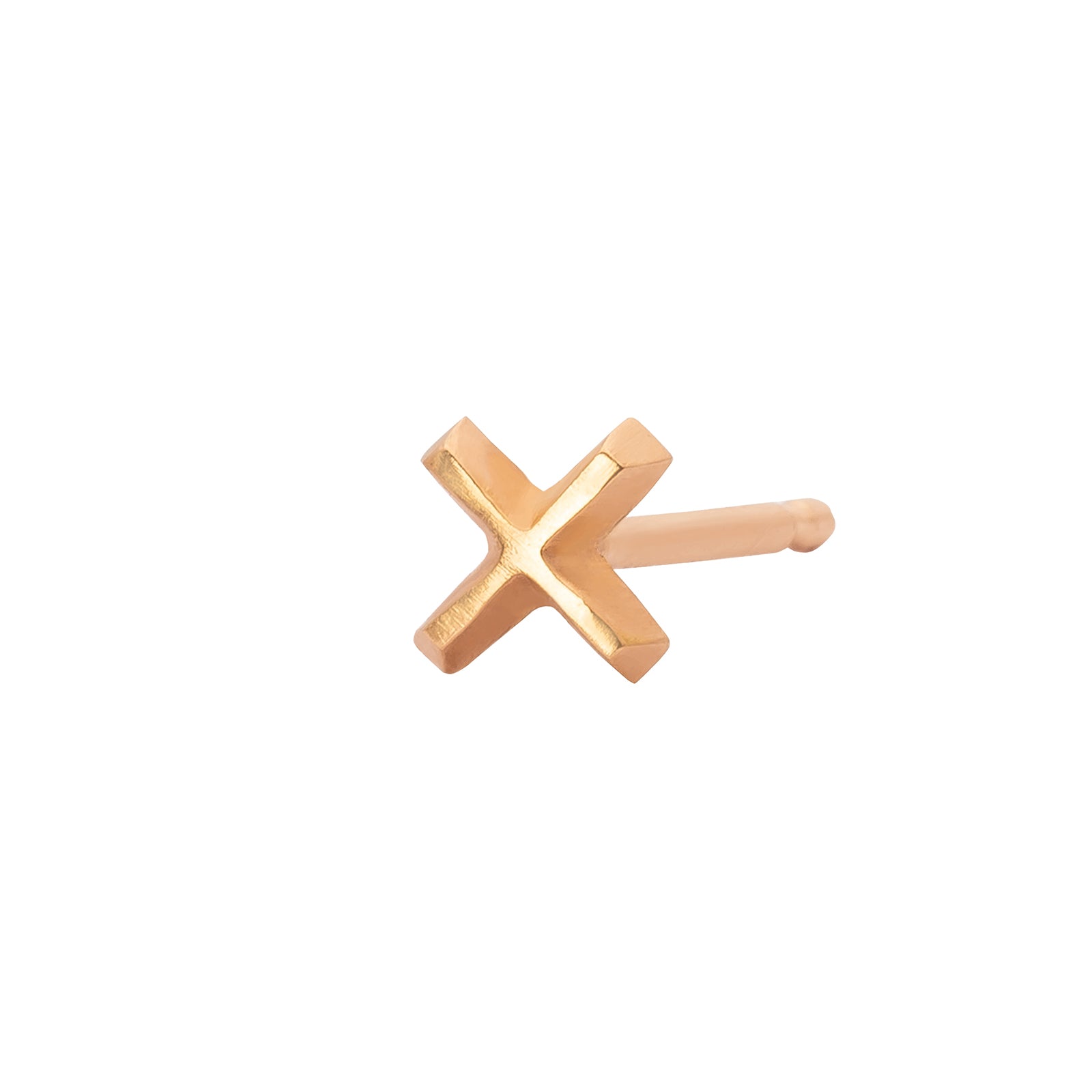 Lizzie Mandler Mini X Stud - Broken English Jewelry