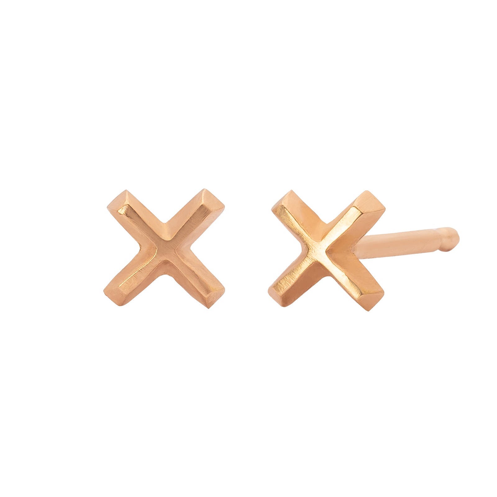 Lizzie Mandler Mini X Stud - Broken English Jewelry