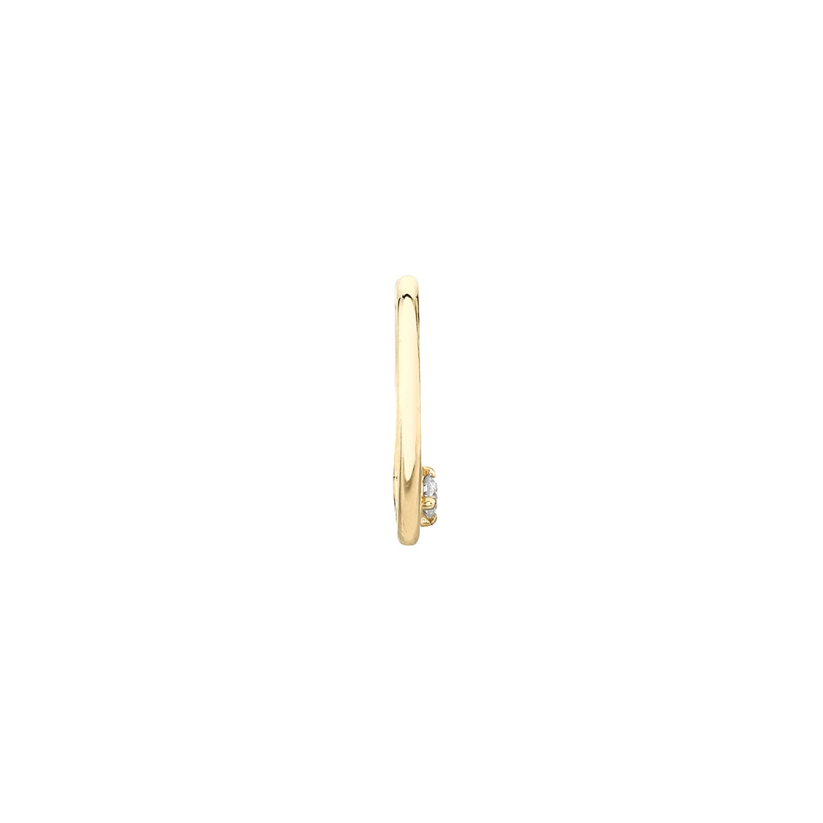 Lizzie Mandler Seamless Star Huggie - Diamond - Earrings - Broken English Jewelry