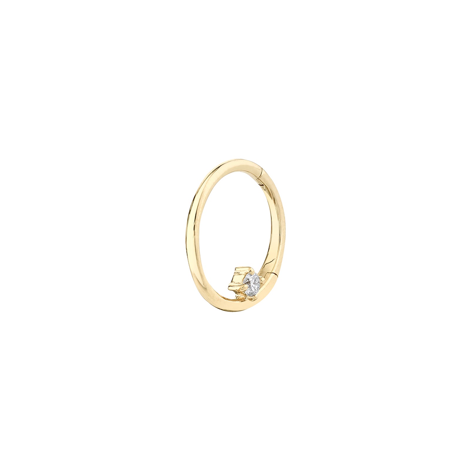 Lizzie Mandler Seamless Star Huggie - Diamond - Earrings - Broken English Jewelry