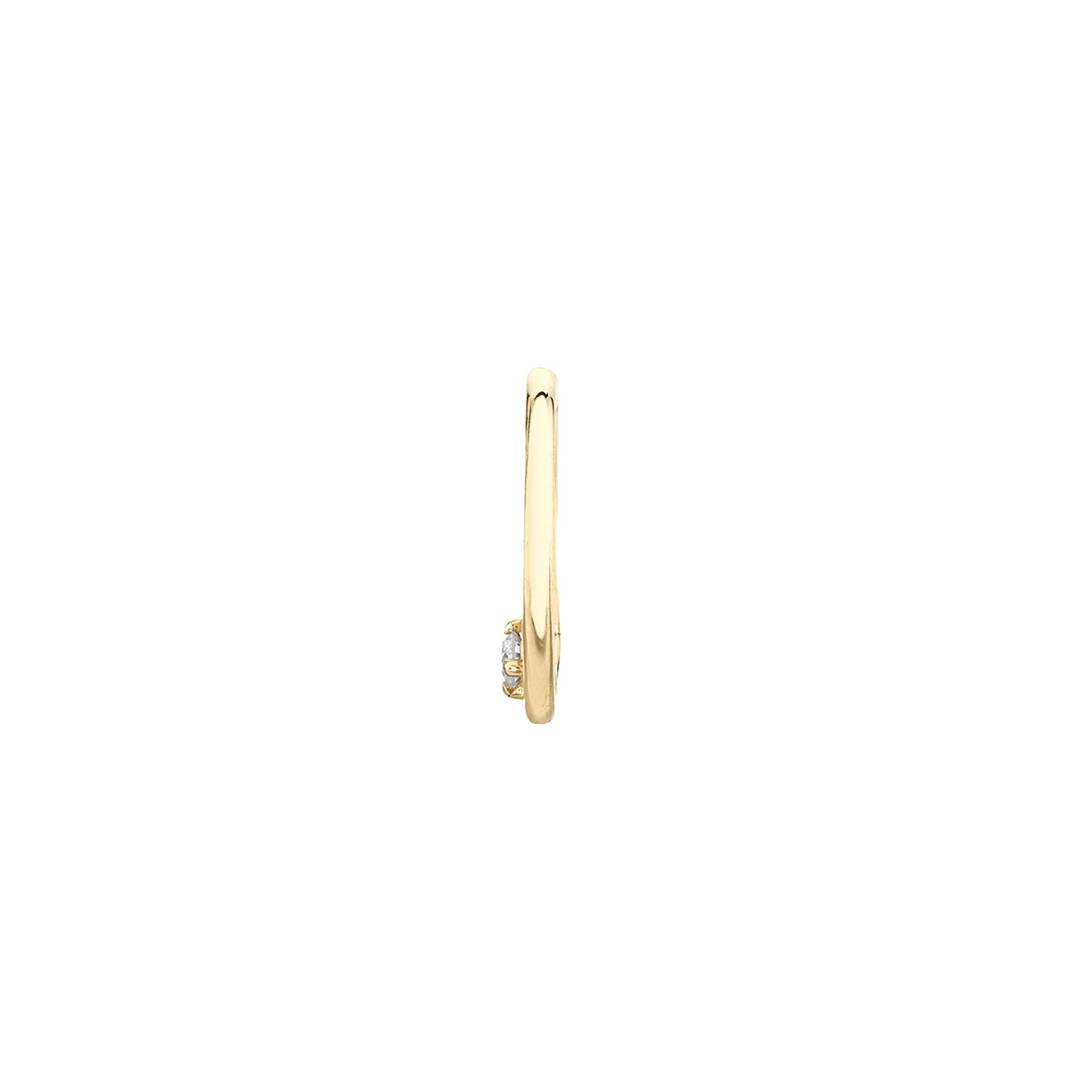 Lizzie Mandler Seamless Star Huggie - Diamond - Earrings - Broken English Jewelry
