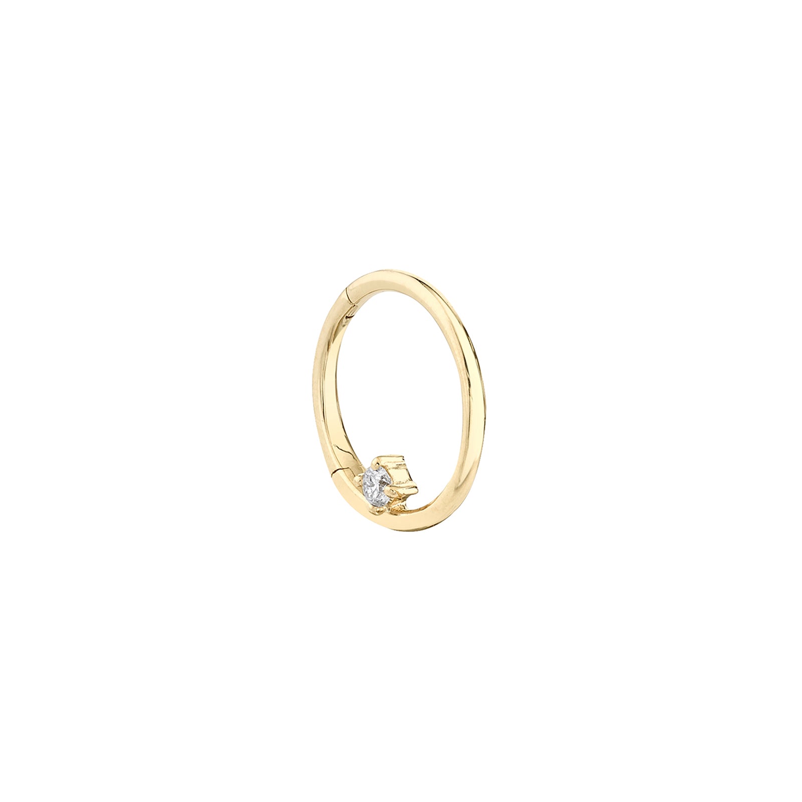 Lizzie Mandler Seamless Star Huggie - Diamond - Earrings - Broken English Jewelry