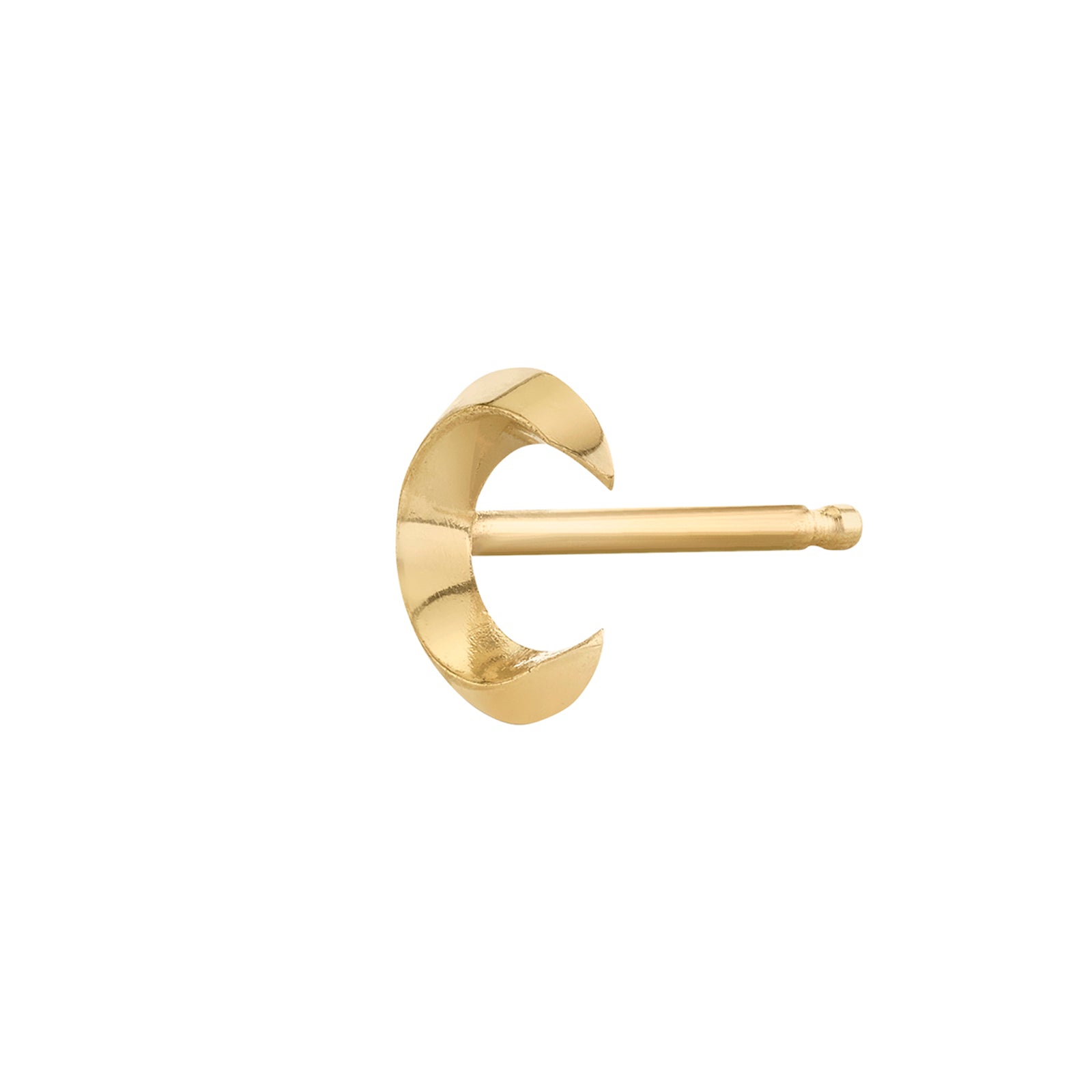 Lizzie Mandler Knife Edge Crescent Stud - Broken English Jewelry