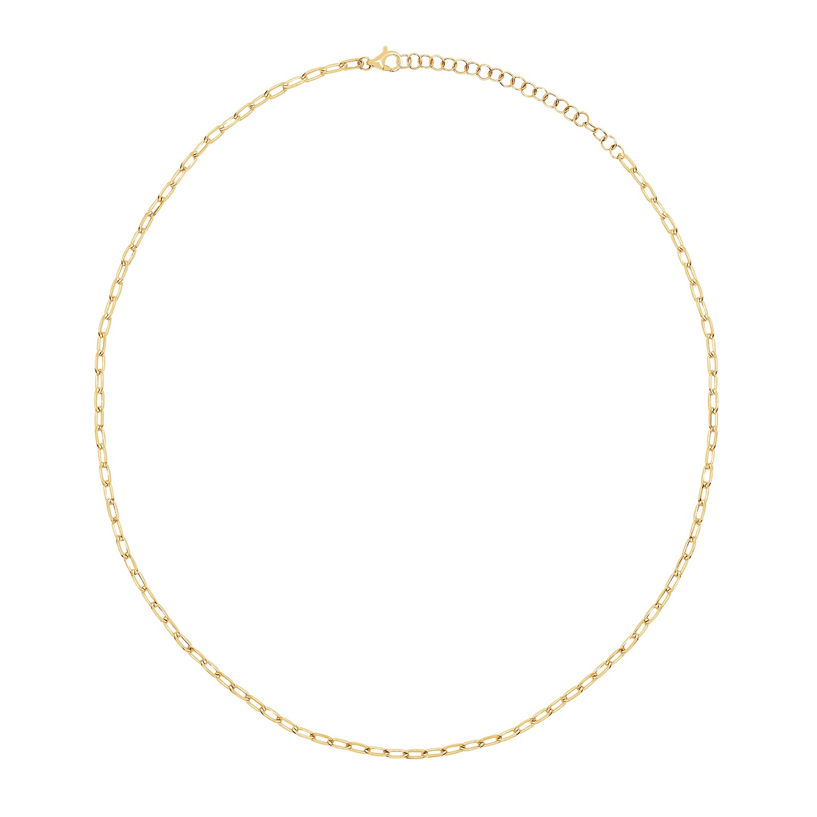 EF Collection Mini Link Necklace - Yellow Gold - Broken English Jewelry