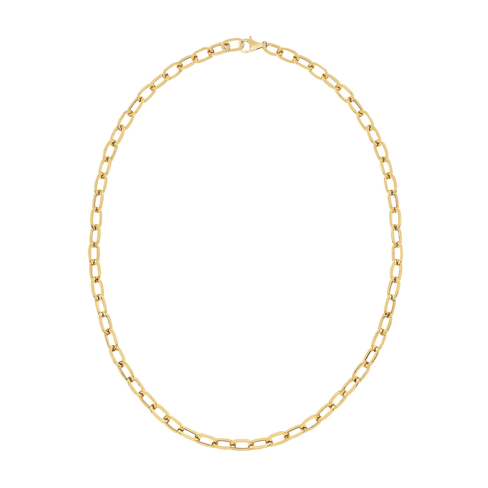 Jumbo Link Necklace - Yellow Gold