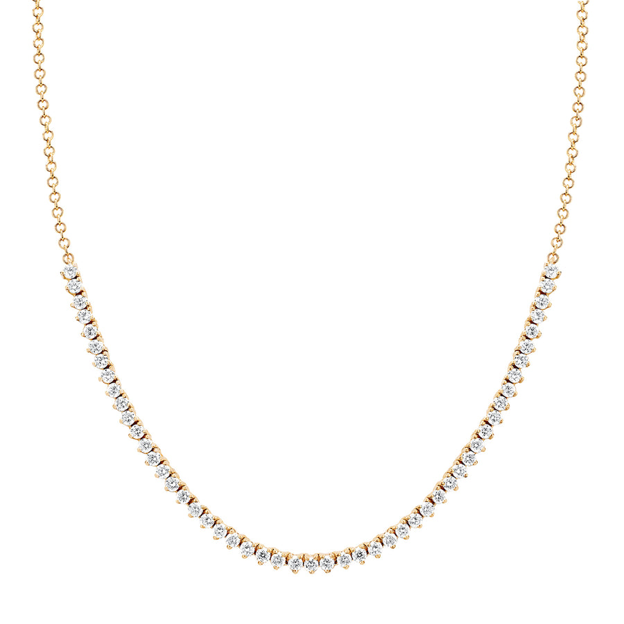 EF Collection Diamond Necklace - Yellow Gold - Broken English Jewelry