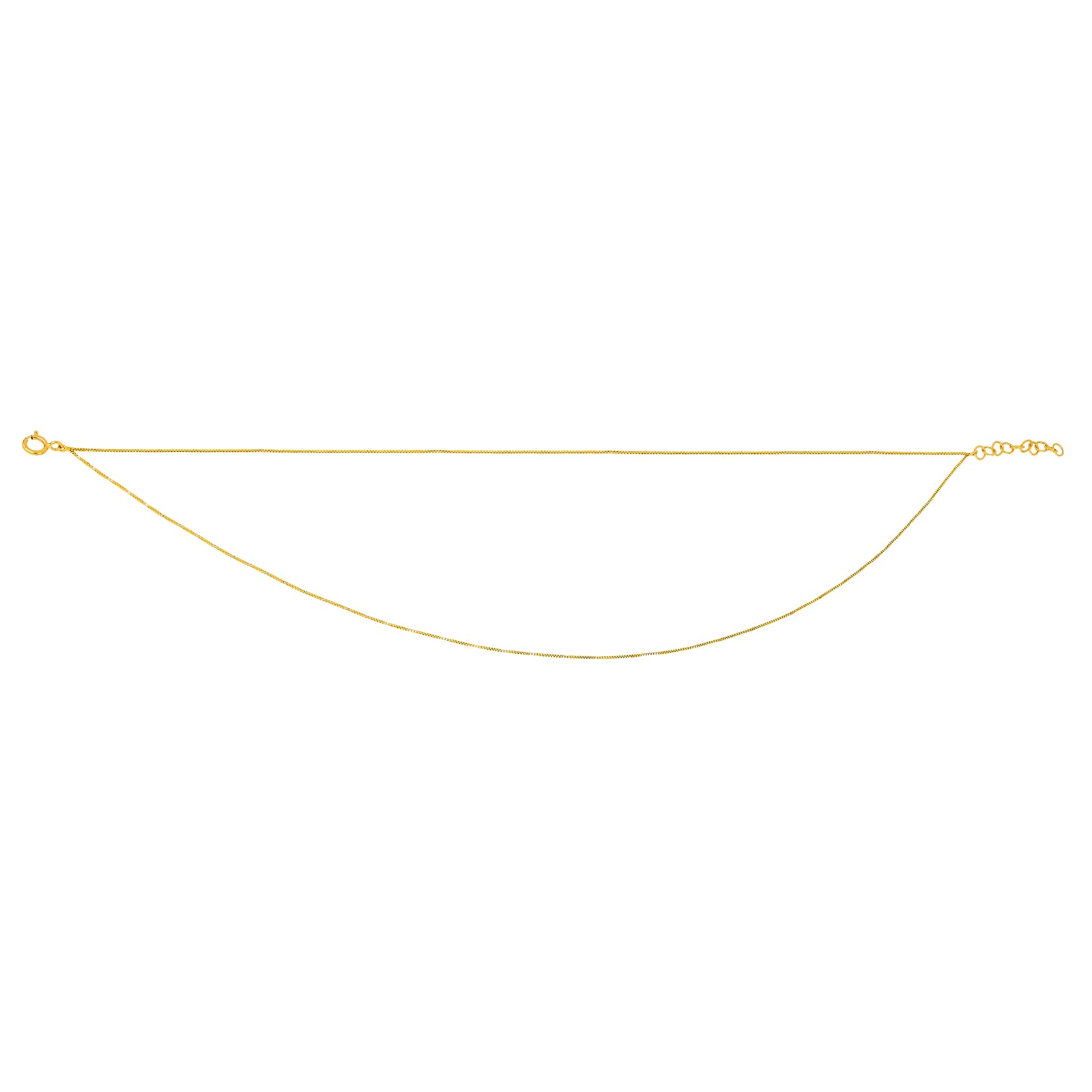 EF Collection Double Strand Liquid Gold Anklet - Yellow Gold - Anklets - Broken English Jewelry