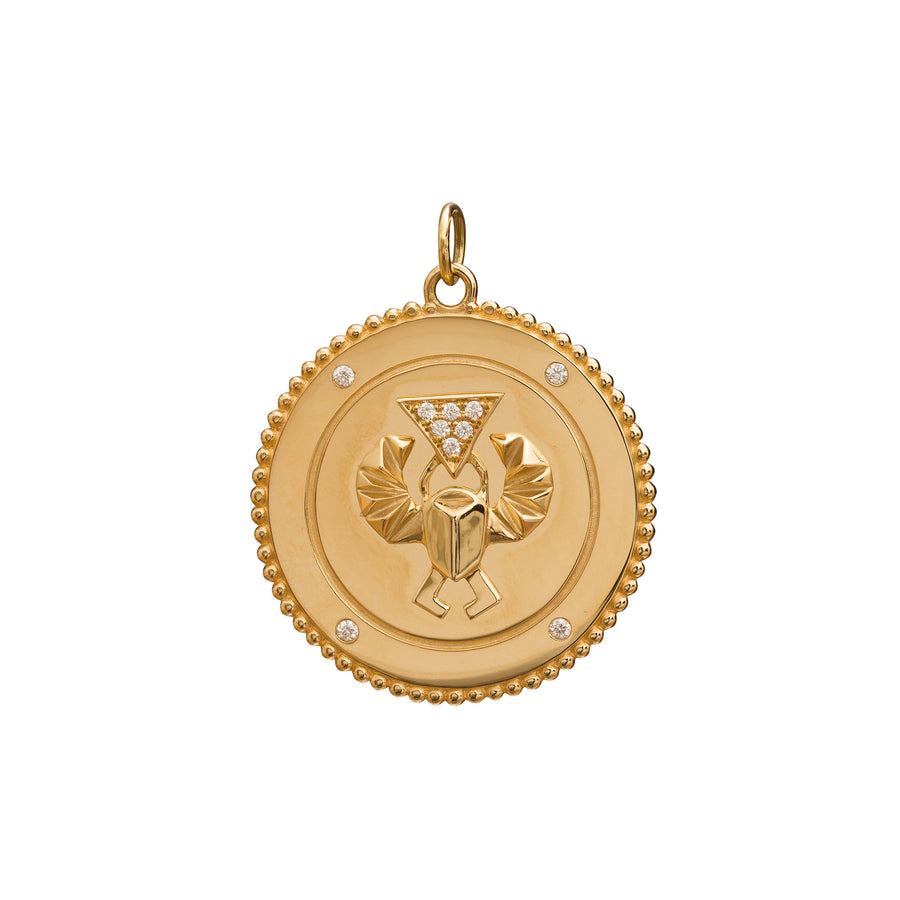 Foundrae Diamond Protection Medallion - Broken English Jewelry