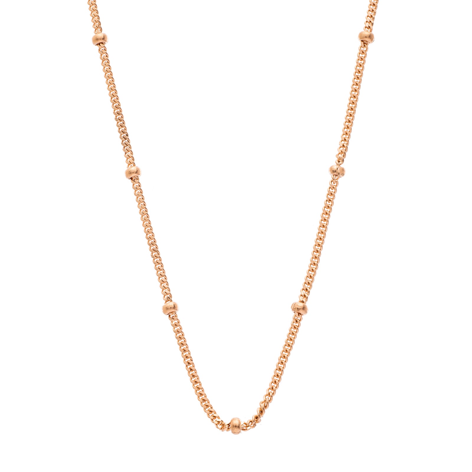 Sethi Couture Bead Chain - Rose Gold - Necklaces - Broken English Jewelry
