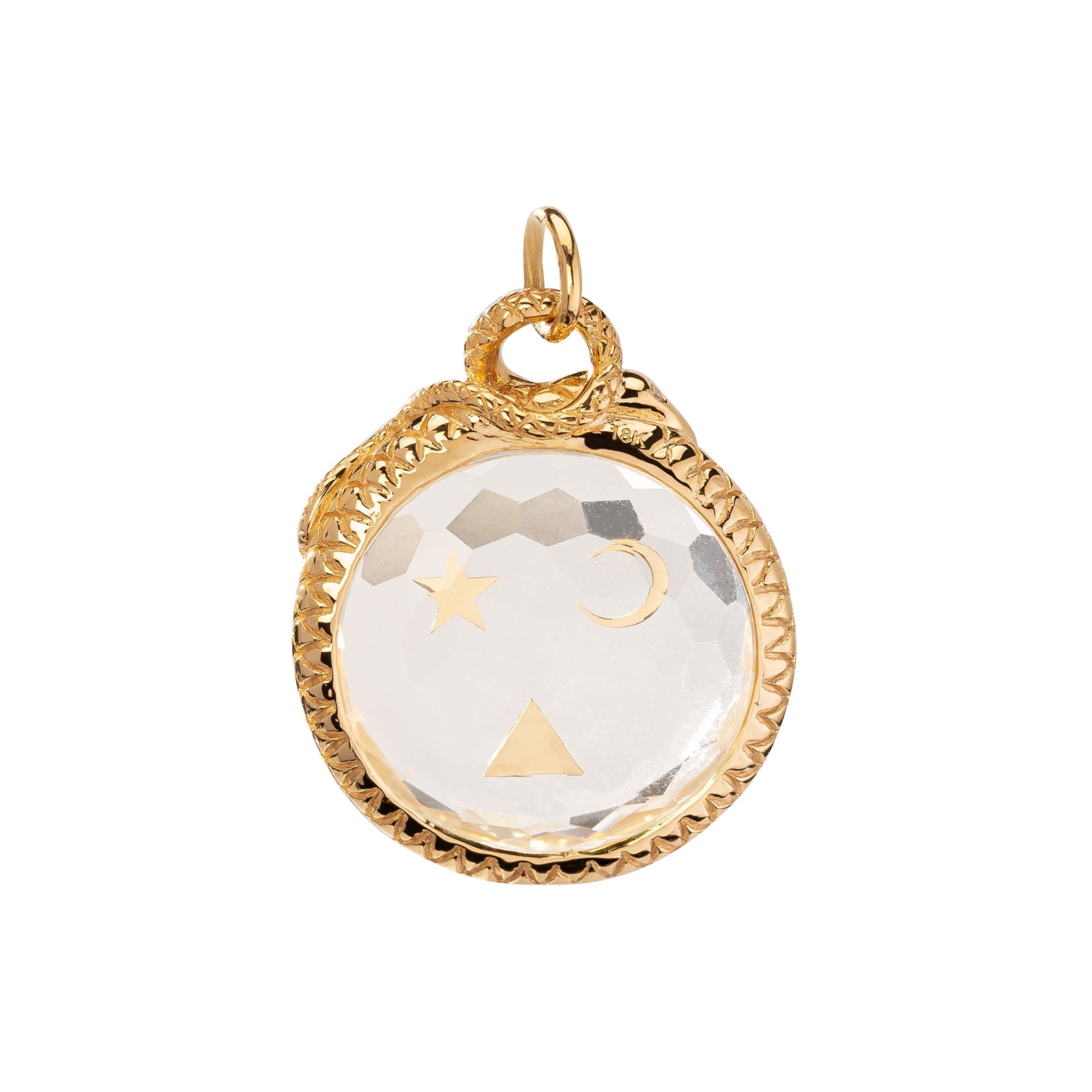 Foundrae Large Sealed Gemstone Pendant - Wholeness - Broken English Jewelry