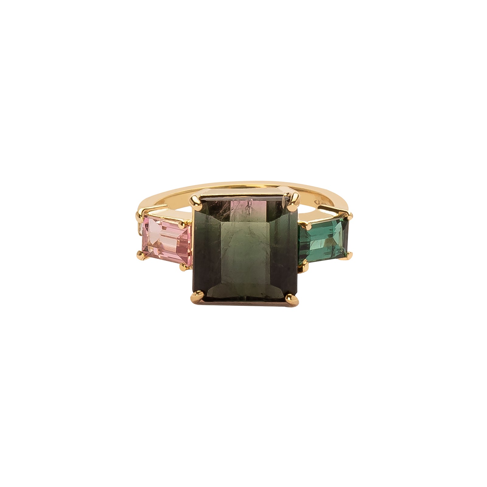 Xiao Wang Galaxy Ring - Watermelon Tourmaline - Rings - Broken English Jewelry
