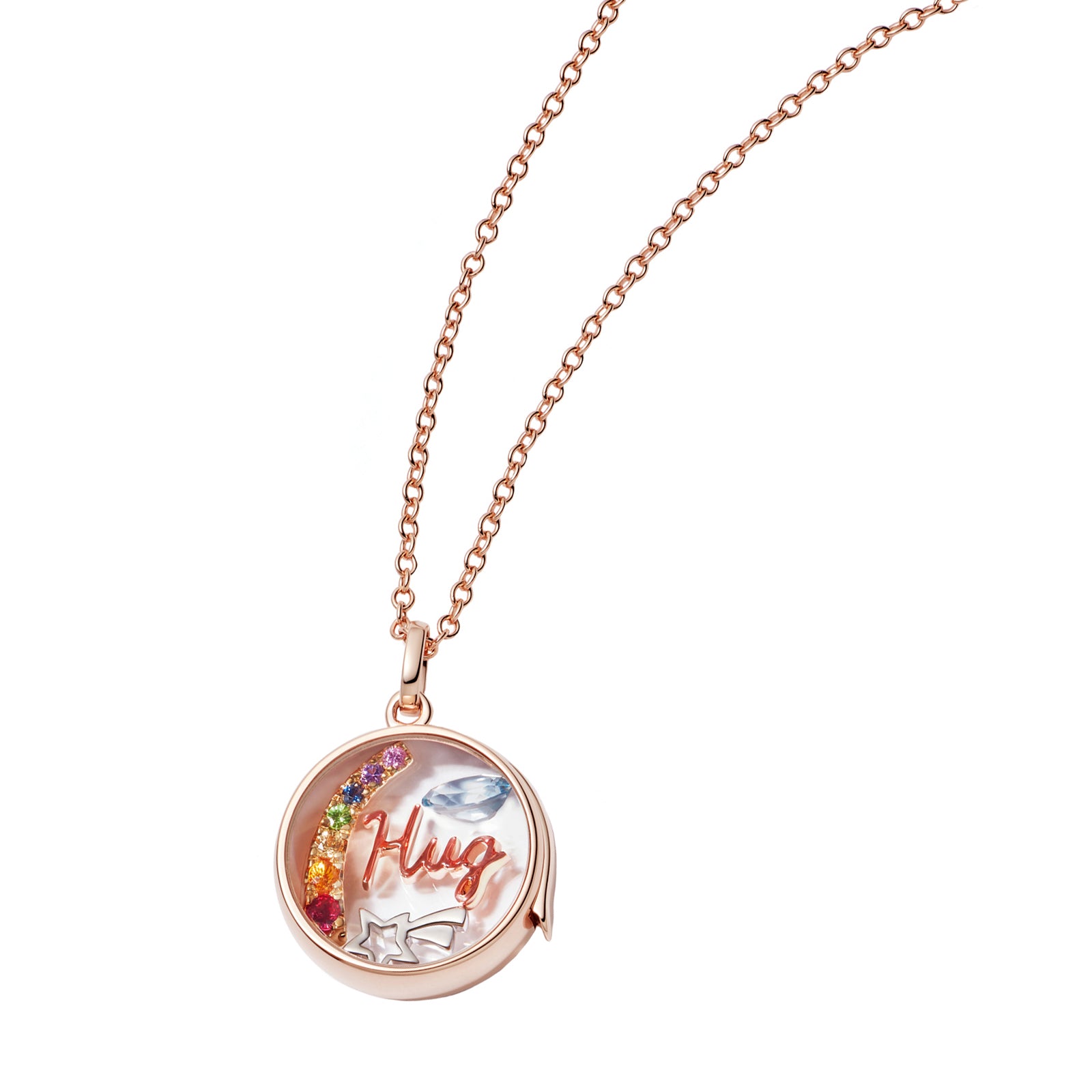 Loquet Hug Charm - Rose Gold - Charms & Pendants - Broken English Jewelry