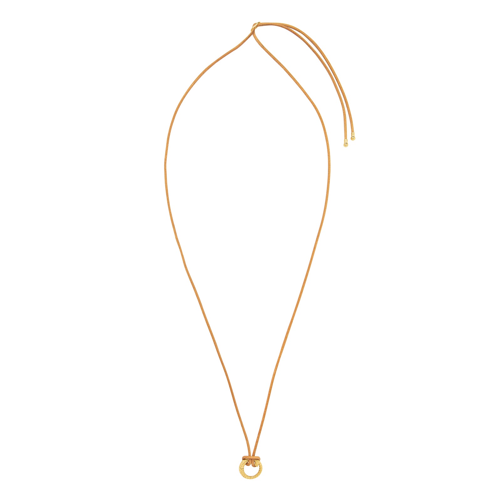 Jenna Blake Leather Necklace with Snake Clasp - Necklaces - Broken English Jewelry