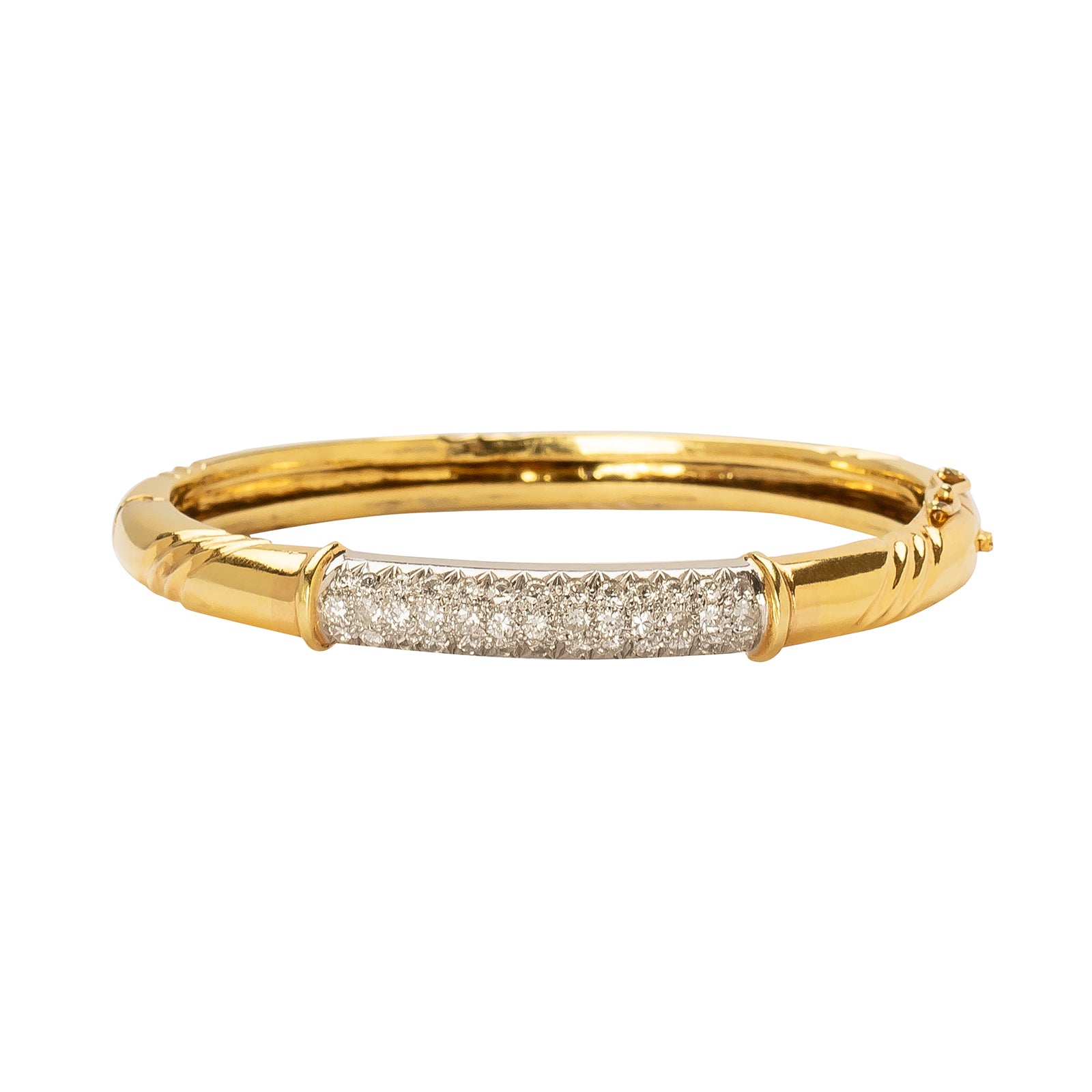Jenna Blake Vintage Diamond Bangle - Bracelets - Broken English Jewelry