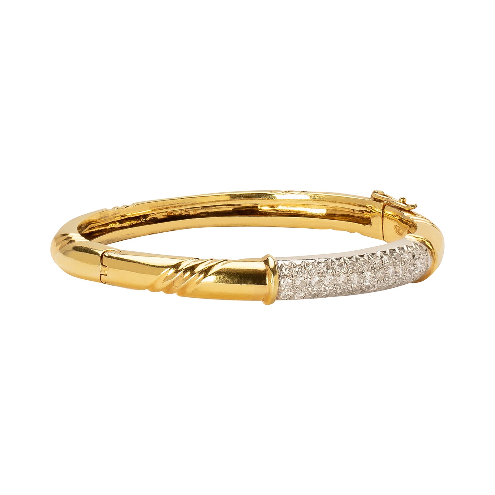 Jenna Blake Vintage Diamond Bangle - Bracelets - Broken English Jewelry