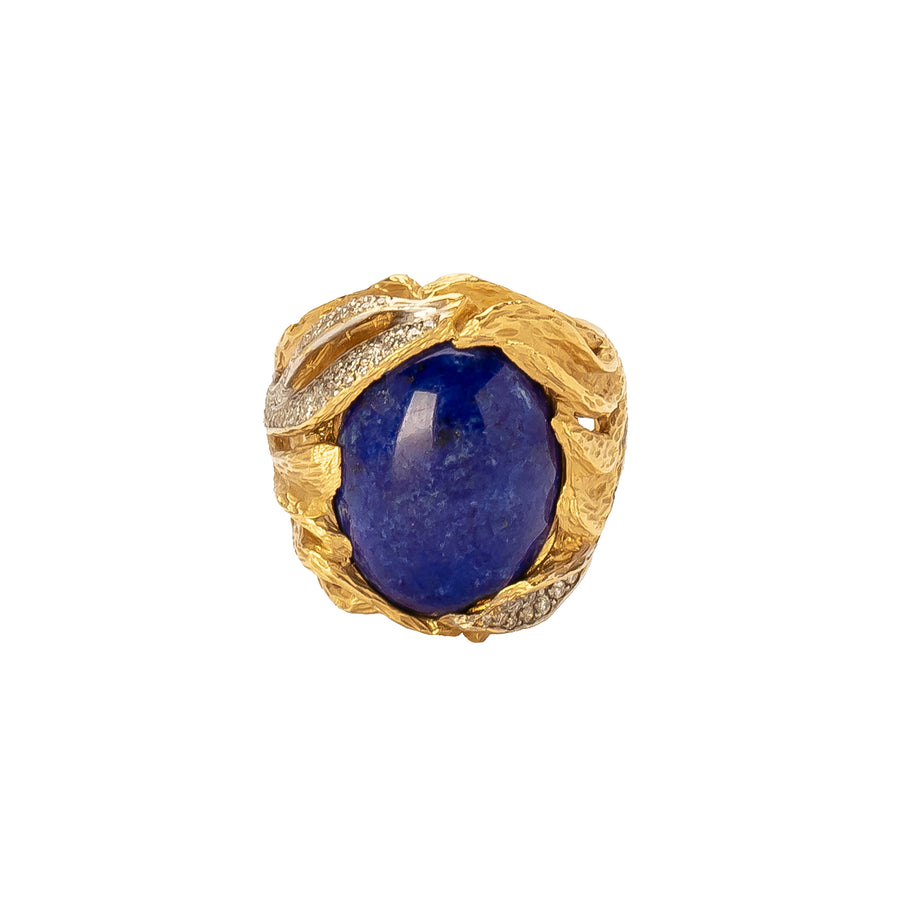 Jenna Blake Vintage Lapis & Diamond Ring - Rings - Broken English Jewelry