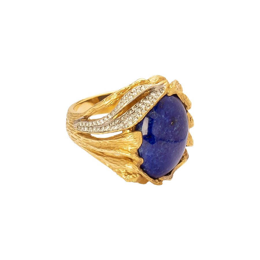 Jenna Blake Vintage Lapis & Diamond Ring - Rings - Broken English Jewelry