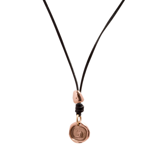 Libertas Charm & Gold Nugget Cord - Main Img