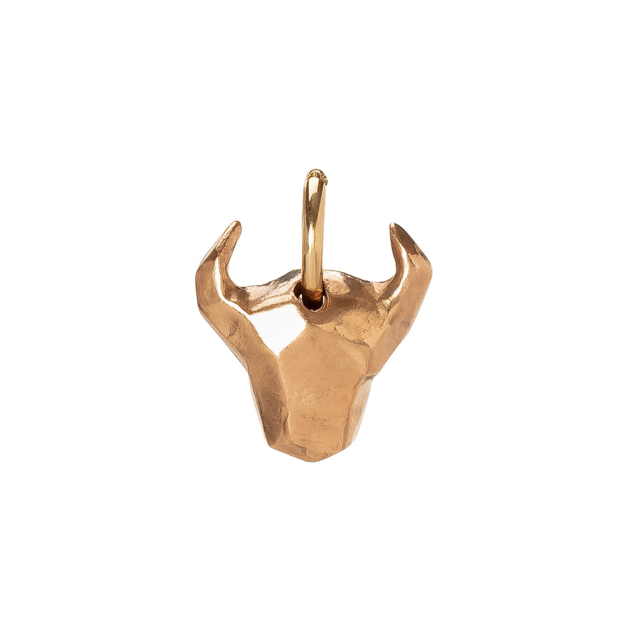 James Colarusso Bull Head Pendant - Rose Gold - Broken English Jewelry