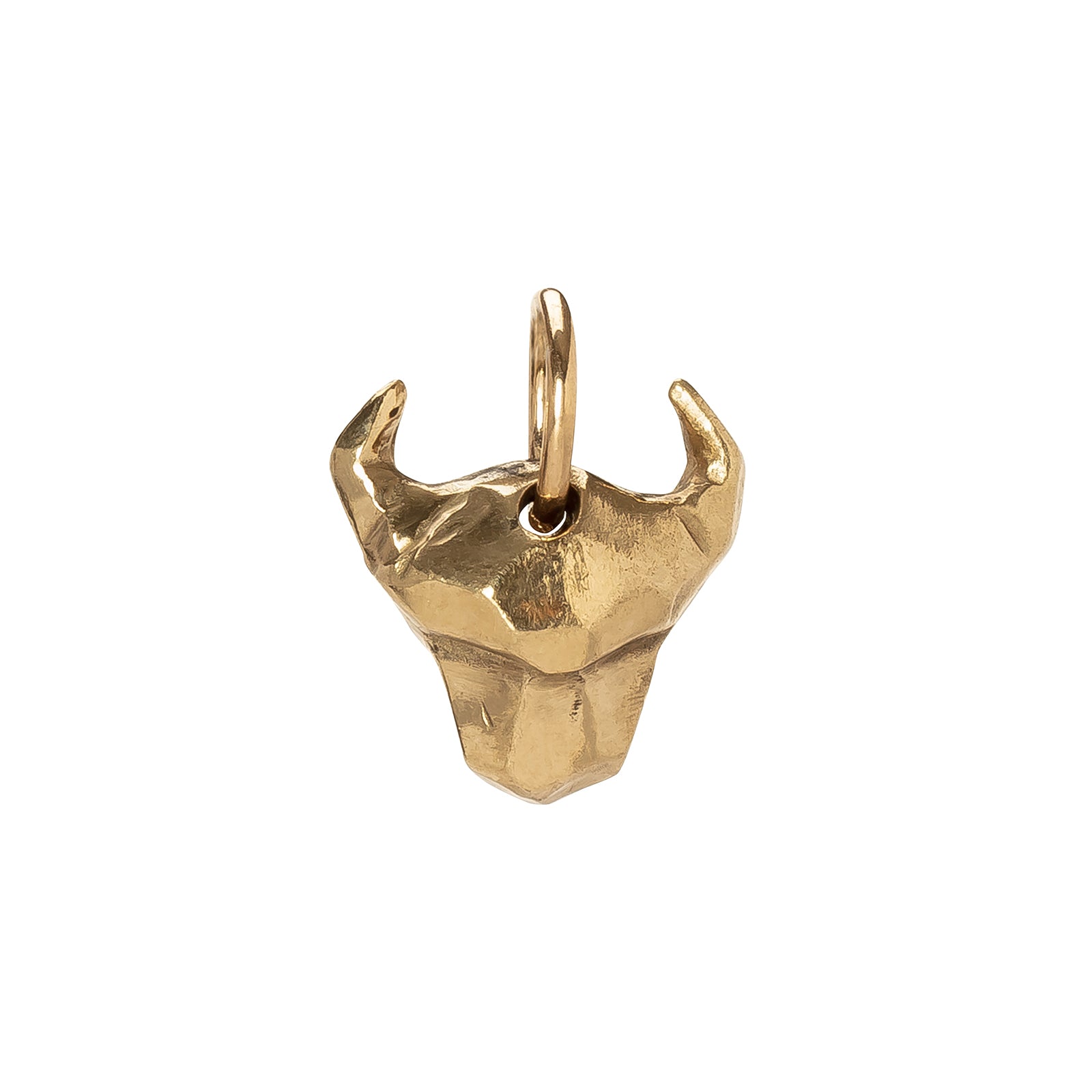 James Colarusso Bull Head Pendant - Yellow Gold - Broken English Jewelry