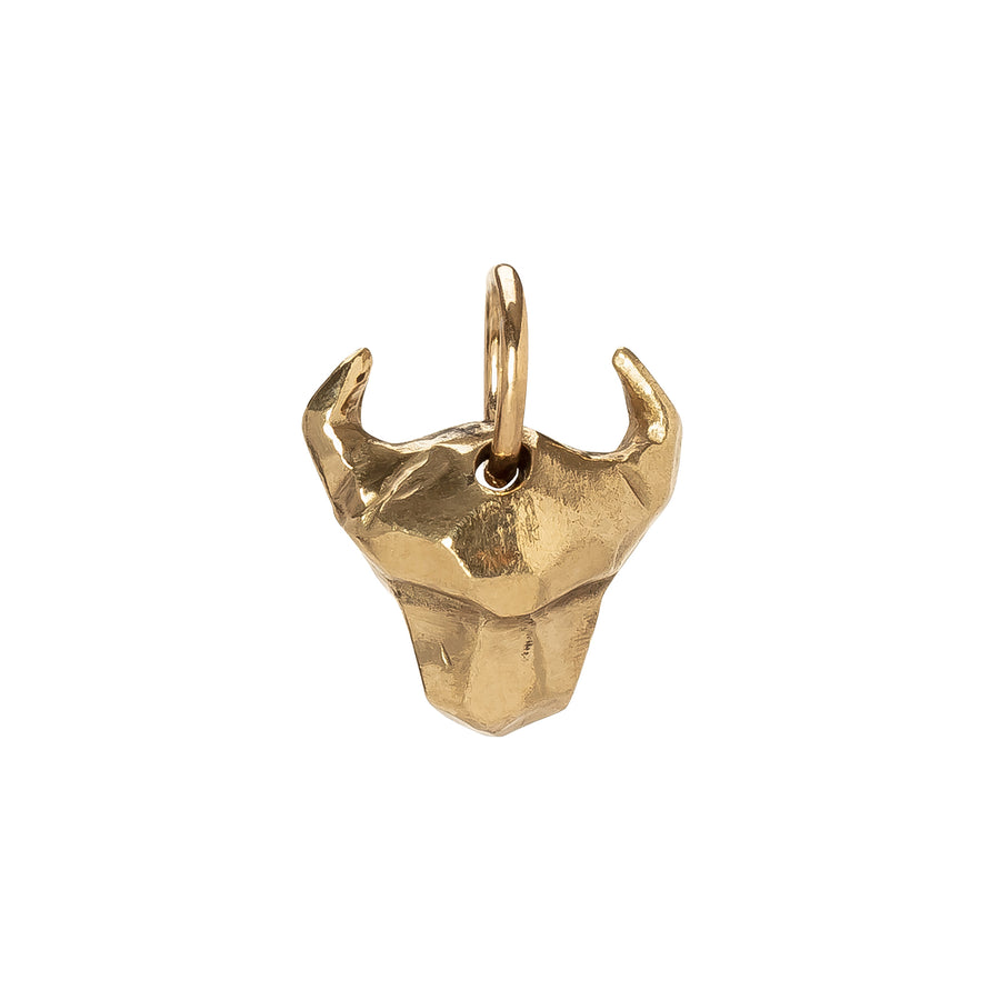 James Colarusso Bull Head Pendant - Yellow Gold - Broken English Jewelry