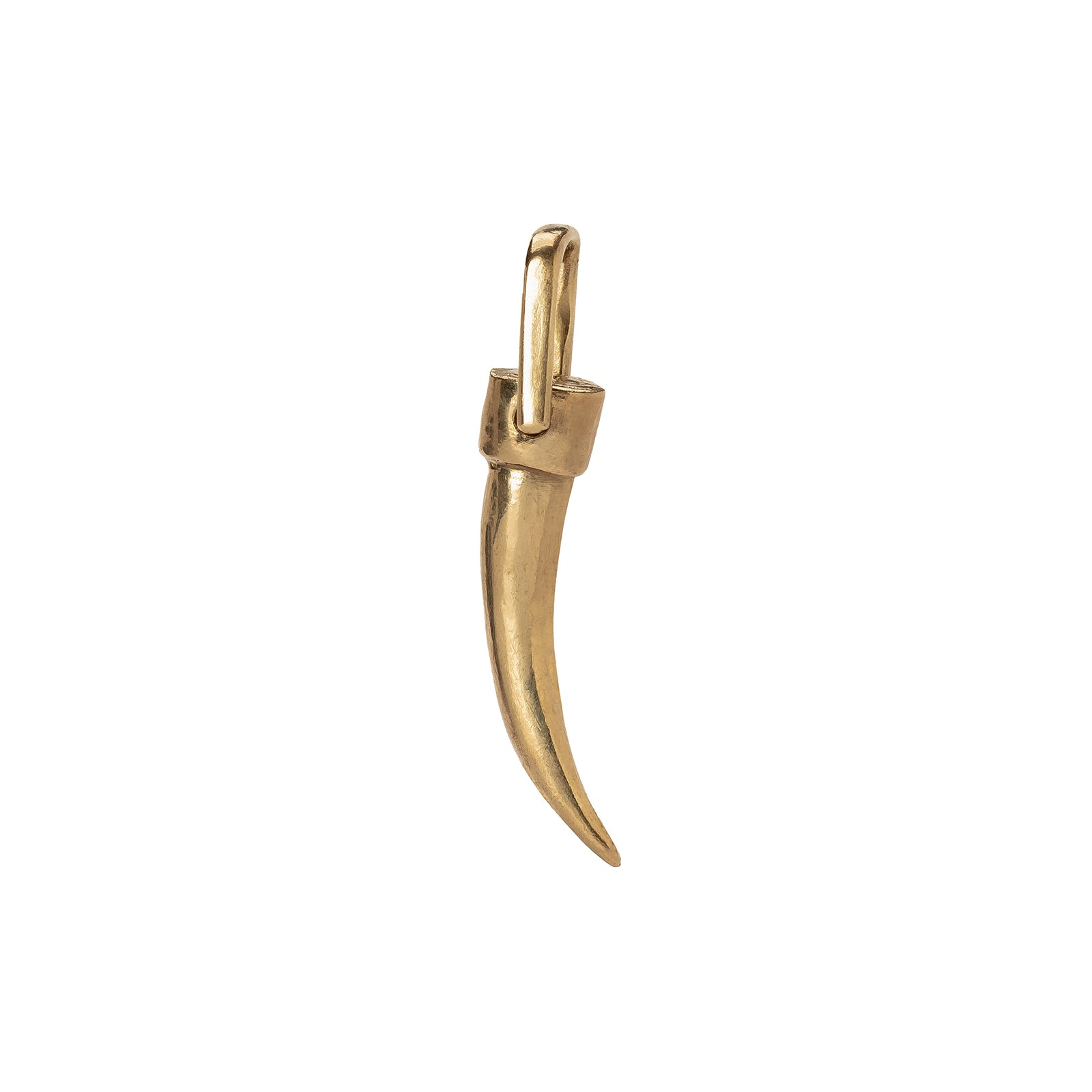 James Colarusso Large Horn Pendant - Yellow Gold - Broken English Jewelry
