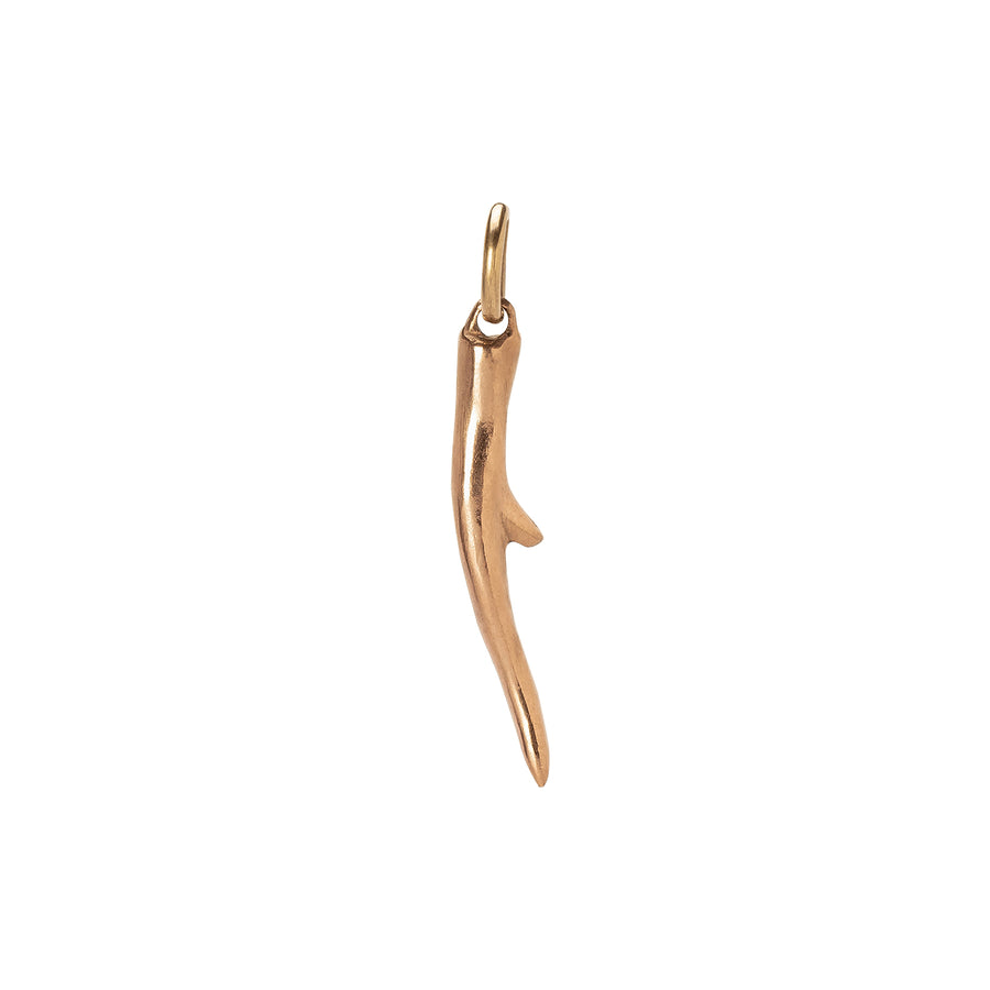 James Colarusso Small Antler Pendant - Rose Gold - Broken English Jewelry
