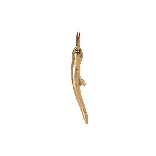 Small Antler Pendant - Yellow Gold - Main Img