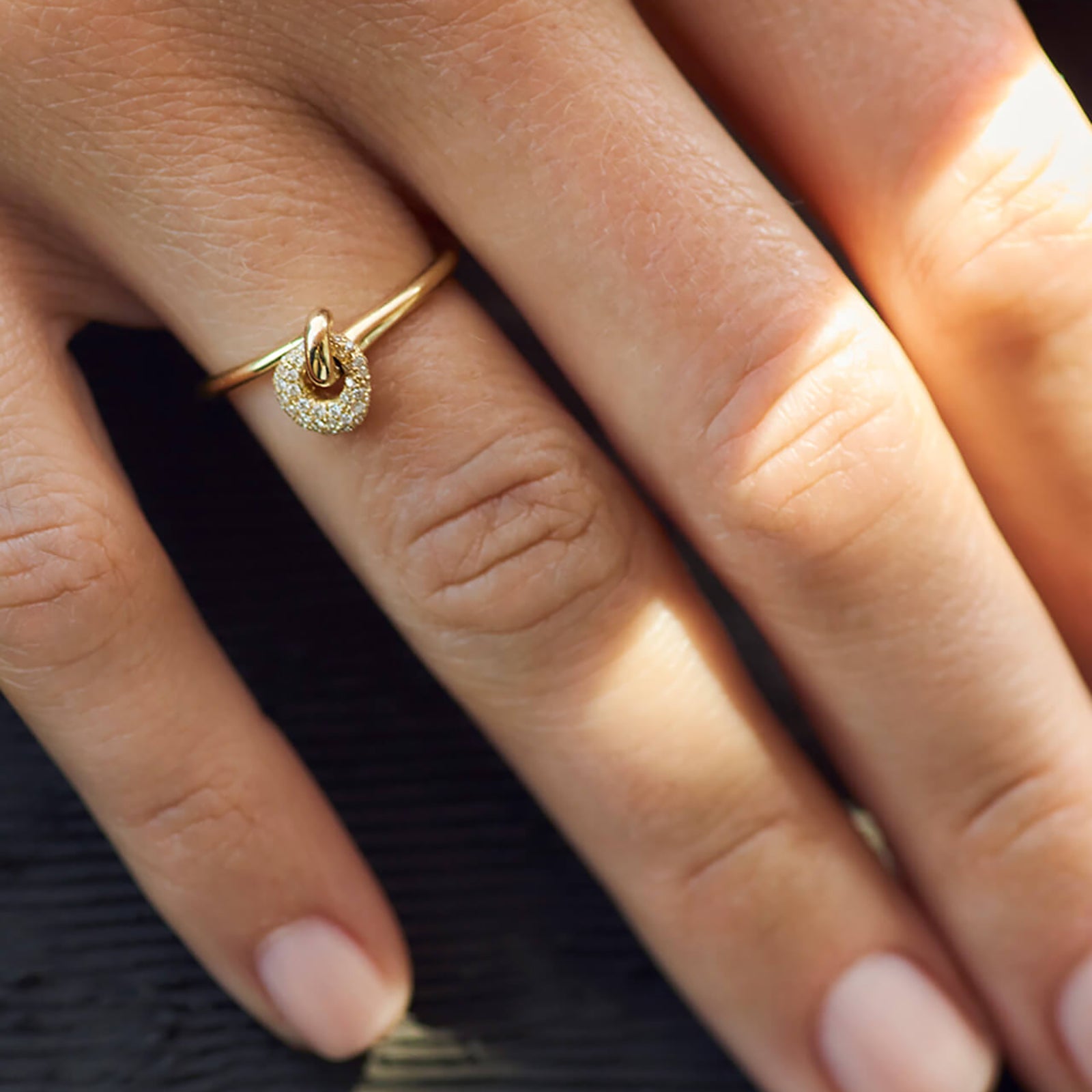 Kloto Drop Diamond Ring - Rings - Broken English Jewelry