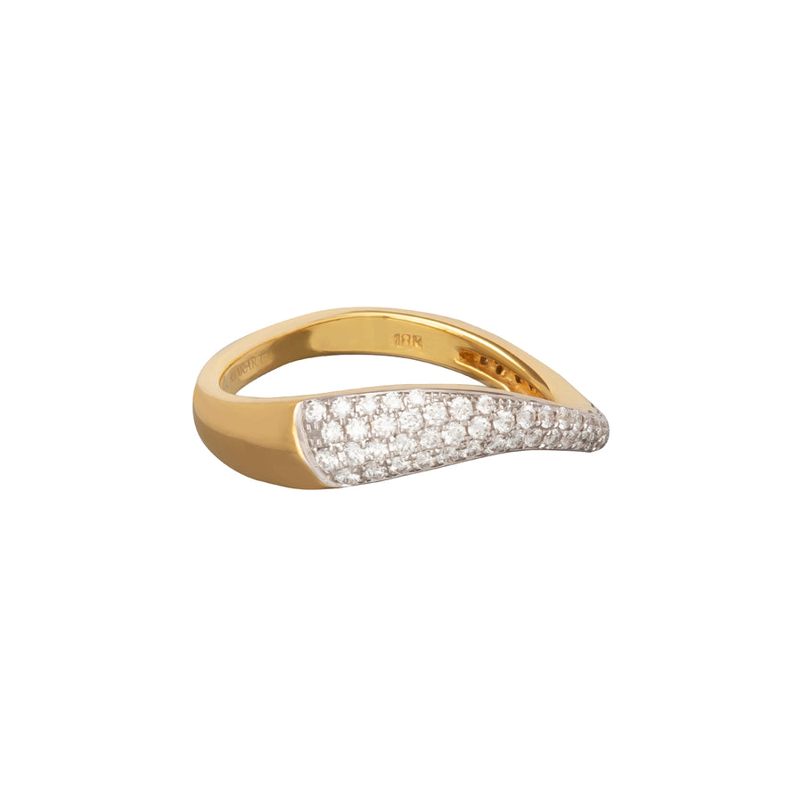 Kavant & Sharart Talay Flow Wave Ring - Yellow Gold - Rings - Broken English Jewelry