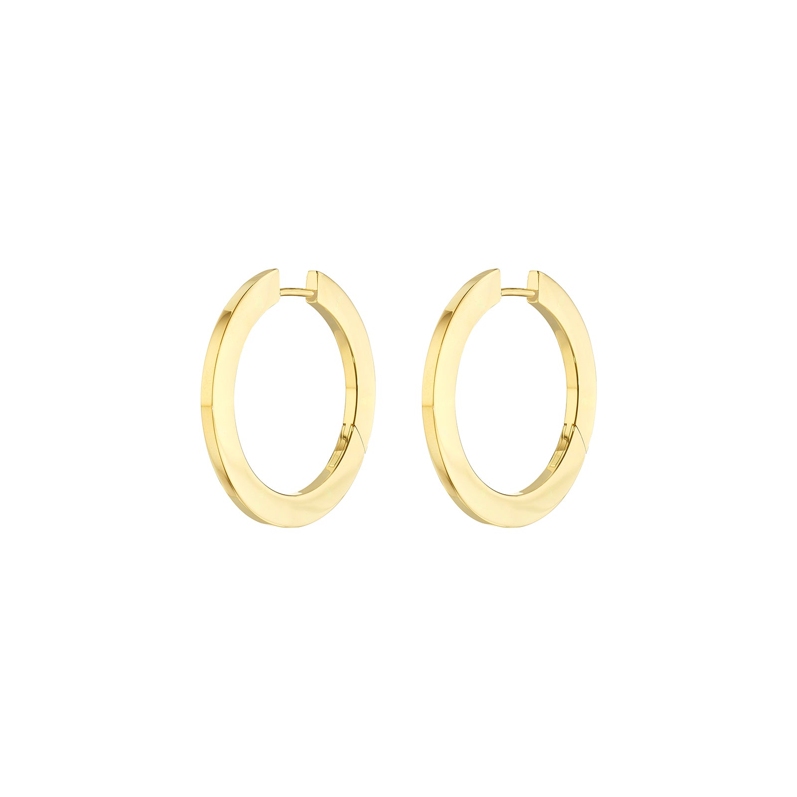 Cadar Plain Hoops - Medium - Broken English Jewelry